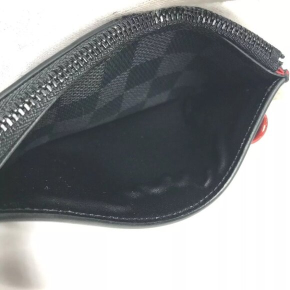 Auth LOUIS VUITTON N60354 Damier Graphite Utility-Coin Card Holder Wallet coin p - Picture 4 of 14